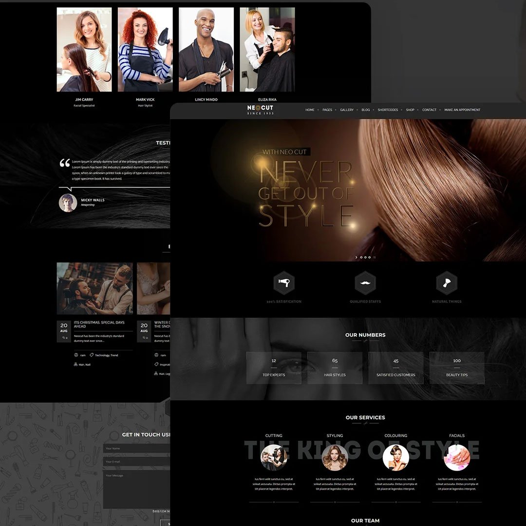 Neo Salon | Barber,Hair Salon Shop WordPress Theme