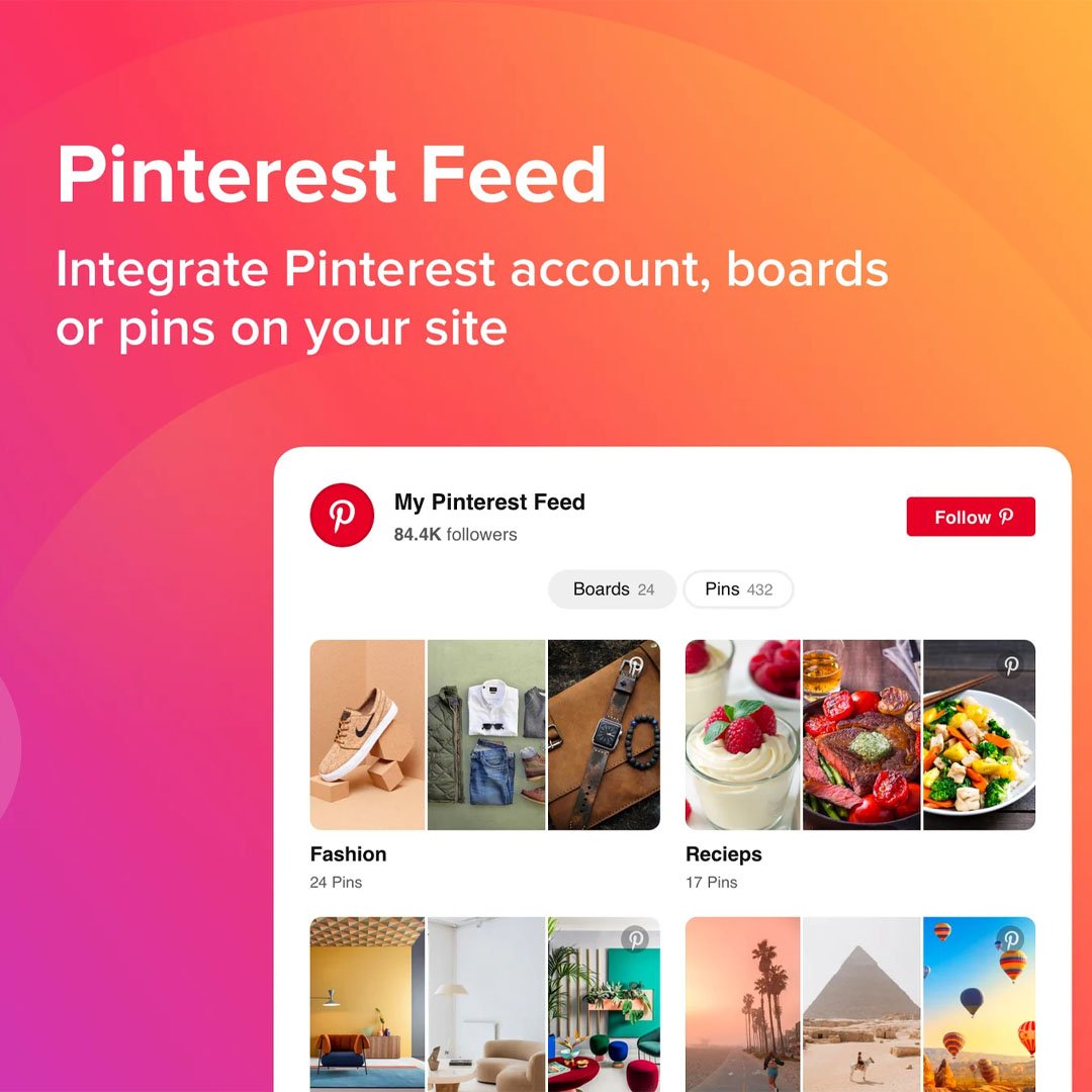WordPress Pinterest Feed Plugin